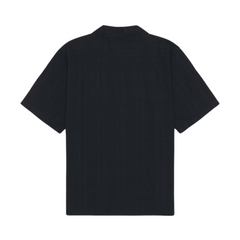 Carsten Relaxed Dobby Check Shirt - Dark Navy