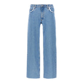 Jean Relaxed Raw Edge- Light Blue