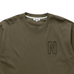 Simon Loose Organic Heavy Tee Sediment Green