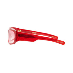 APRIL - Dark Shimmery Red Horn/Pink Gradients Lens