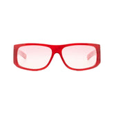 APRIL - Dark Shimmery Red Horn/Pink Gradients Lens