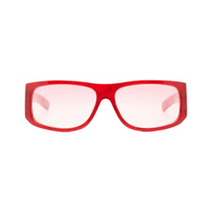 APRIL - Dark Shimmery Red Horn/Pink Gradients Lens