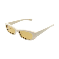 GEMMA - Solid Ivory / Smoked Olive Lens