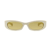 GEMMA - Solid Ivory / Smoked Olive Lens