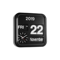 Wall Clock Big Flip Black