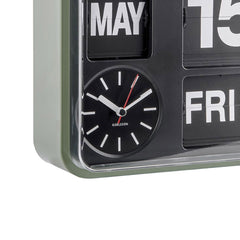 Wall Clock Mini Flip - Green
