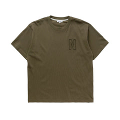 Simon Loose Organic Heavy Tee Sediment Green