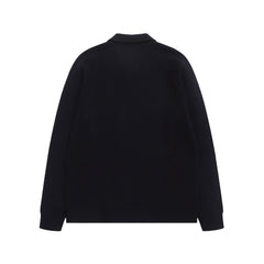 Bjarne Merino Cotton Milano Full Zip Jacket - Dark Navy