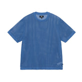 Cotton Mesh SS Crew - Ocean Blue