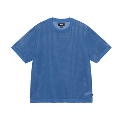 Cotton Mesh SS Crew - Ocean Blue