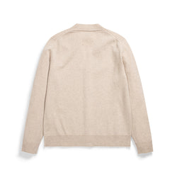 Adam Merino Lambswool Cardigan Oatmeal