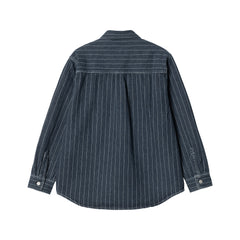 Orlean Shirt Jacket Orlean Blue/White