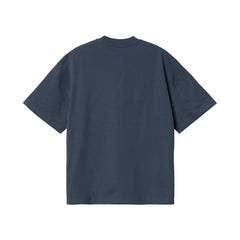 S/S Link Script T-Shirt Blue/White
