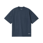 S/S Link Script T-Shirt Blue/White