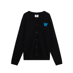 Leo Lambswool Cardigan - Black Coffee