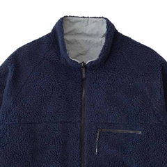 Reversible Sherpa Jacket - Navy/Grey