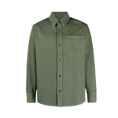 Surchemise Basile Brodee - Olive