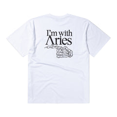 I m With Aries Tee - White