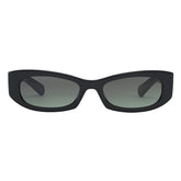 GEMMA - Solid Black / Green Gradient Lens