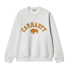 Locker Sweat - Ash Heather/Brown