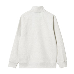 Chase Neck Zip Sweat - Ash Heather/Gold