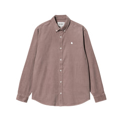 L/S Madison Fine Cord Shirt - Lupinus/White
