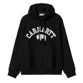Hooded Locker Sweat - Black/White