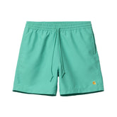 Chase Swim Trunks - Aqua Green/Gold