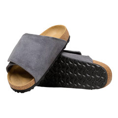 Solana Suede Leather - Charcoal