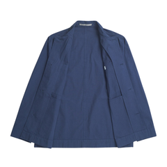 Folke Cotton Ripstop Overshirt - Workwear Blue