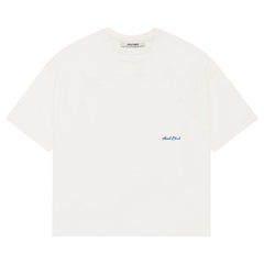 Banner T-shirt - Oat/Estate Blue