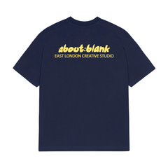 Zev T-shirt - Navy/Yellow