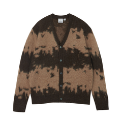 Mohair Splatter Cardigan - Taupe Splatter