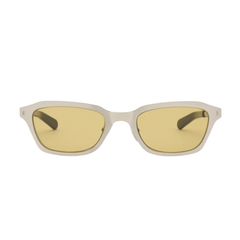 CLINT / TITANIUM - Brushed Silver Solid Black / Smoked Olive Lens