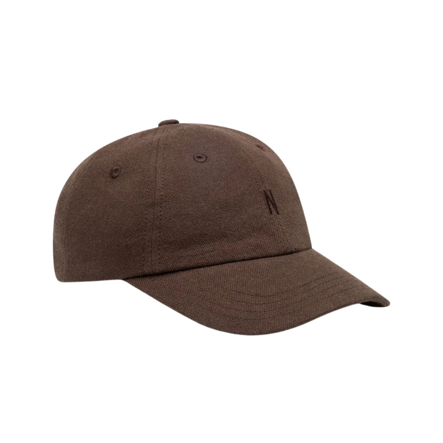 Cotton Wool Twill 6-Panel Cap - Delicioso Brown
