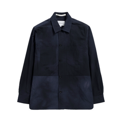 Ulrik Wave Dye Overshirt - Dark Navy