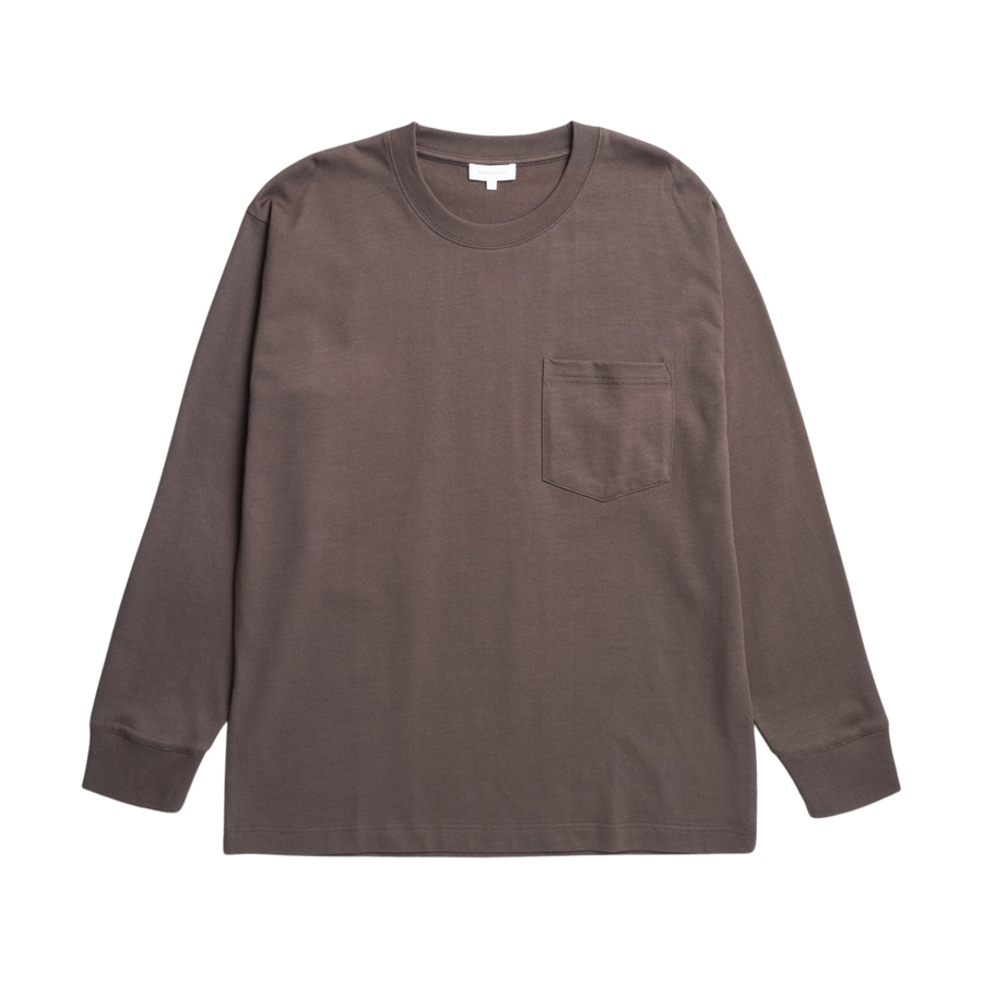 Norse Standard Heavy Loose LS T-Shirt - Seal Brown