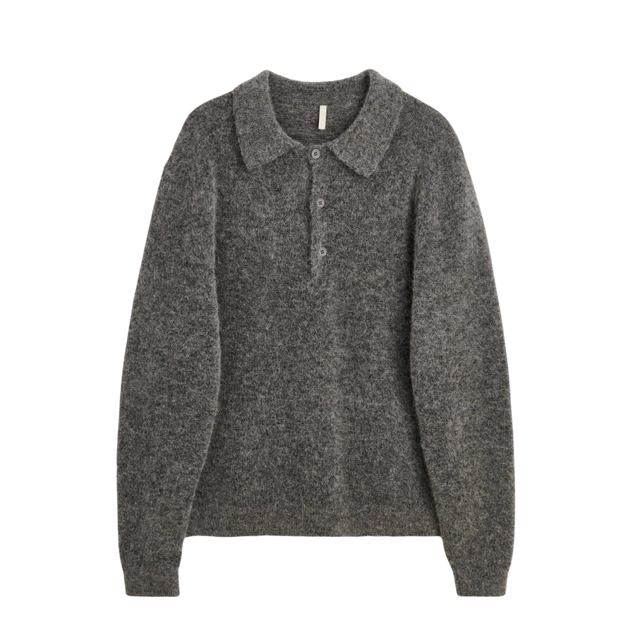 Mohair Polo - Antracite