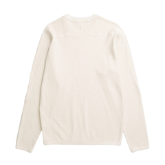 Stevns Cotton Hemp Military Rib LS T-Shirt - Ecru