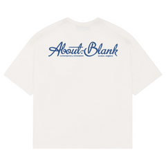 Banner T-shirt - Oat/Estate Blue
