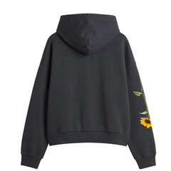 Sunflower Zipper Hoodie - Shadow Black