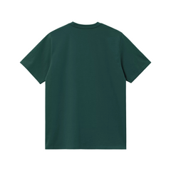 S/S American Script T-Shirt - Dark Fir