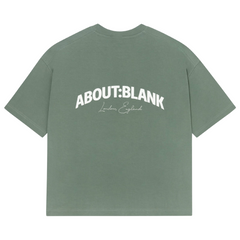 Arched Logo T-shirt - Sage/Ecru