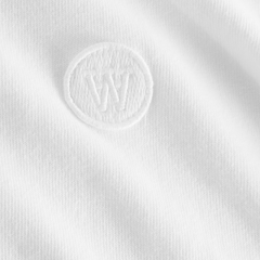 Mel Long Sleeve GOTS White Double A Logo - White/White