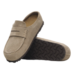 Naples Wrapped Suede Leather - Taupe