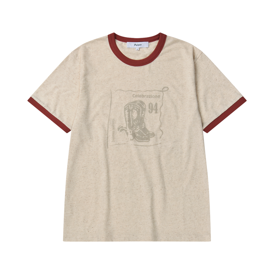 Celebrazione Ringer T-Shirt - Off White