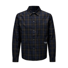 Off-Race Seersucker Shirt - Dark Navy