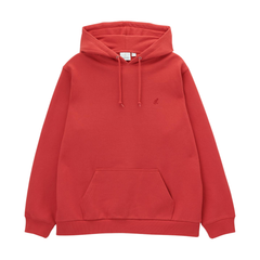 One Point Hooded Sweatshirt - Crimson Red