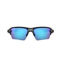 Flak 2.0 XL - Polished Black / Prizm Sapphire Irid Polarized Lenses