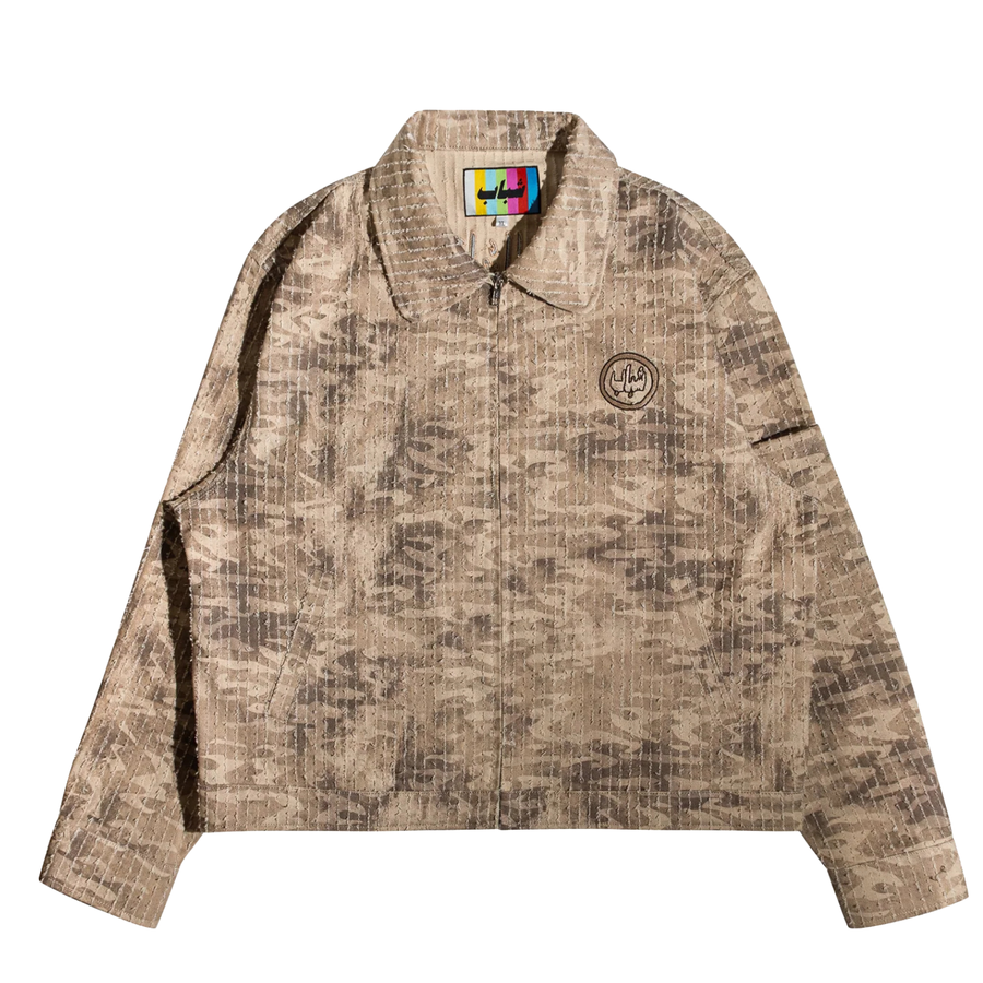 Shabab Bleach Camo Jacket - Brown